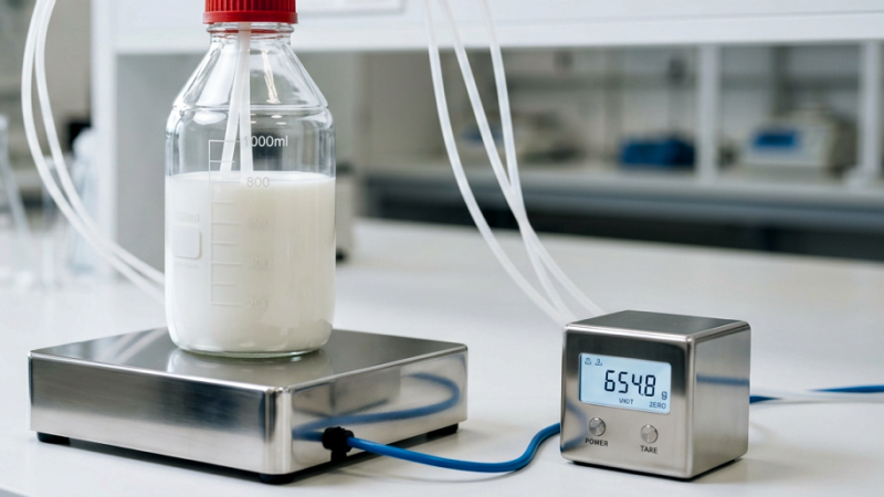 Digital scales with real-time analysis, calculating flux, power loss, fouling, etc.