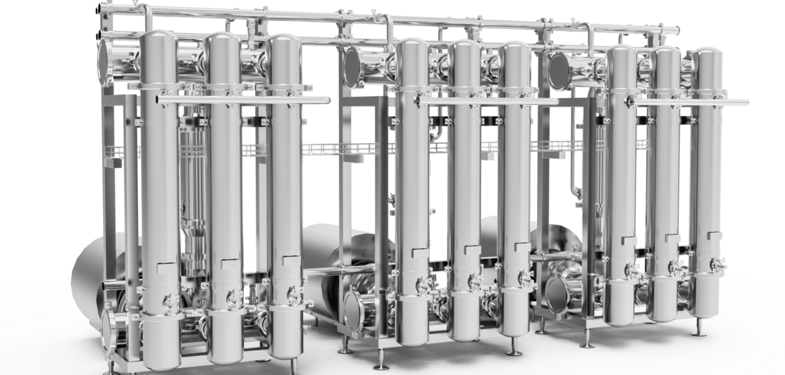 Industrial membrane filtration system for process engineering, pilot plants and scale-up